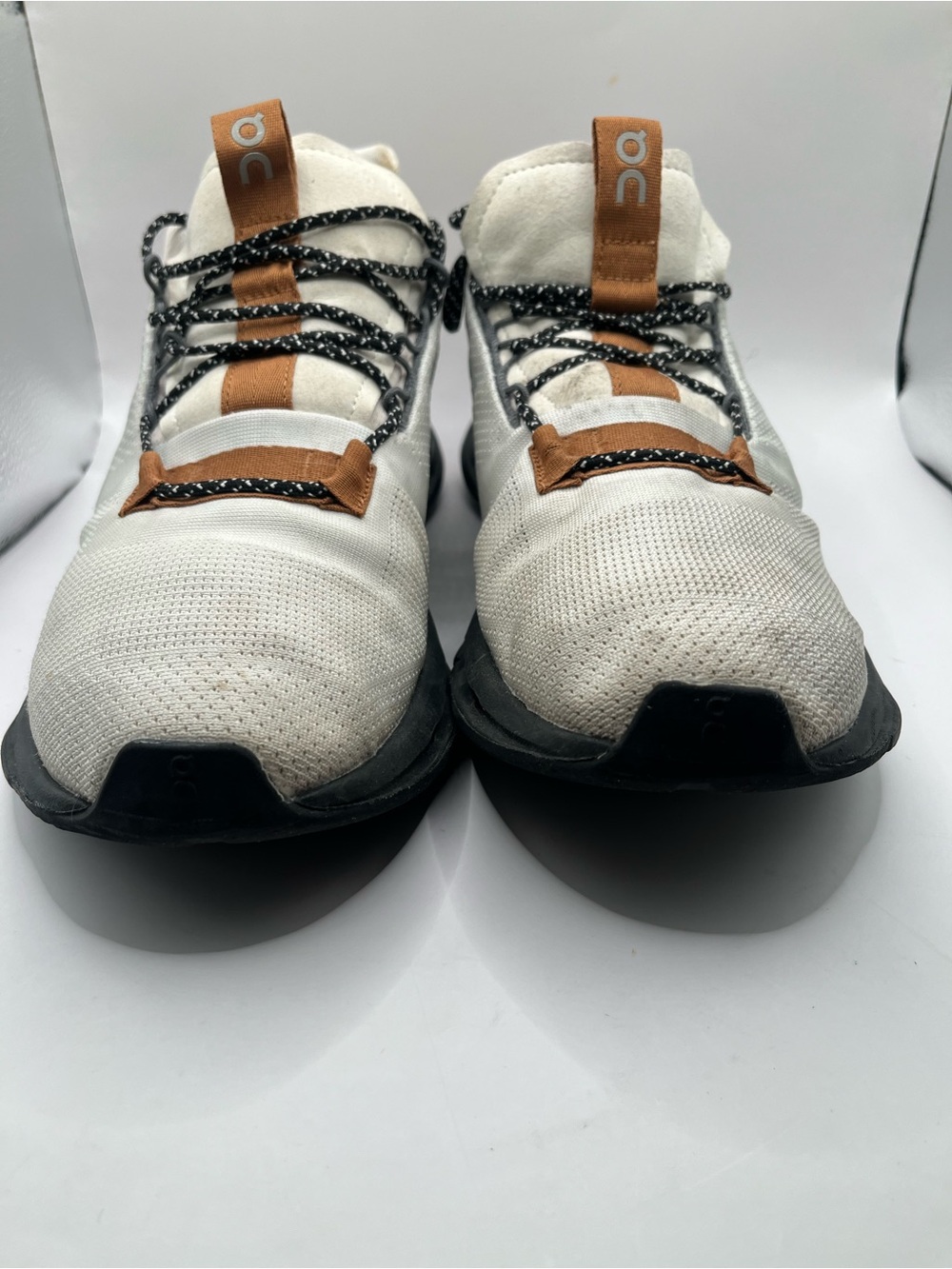 On cloud Men's 10 Cloudnova Lightweight Sneakers in White and Brown - Picture 5 of 6